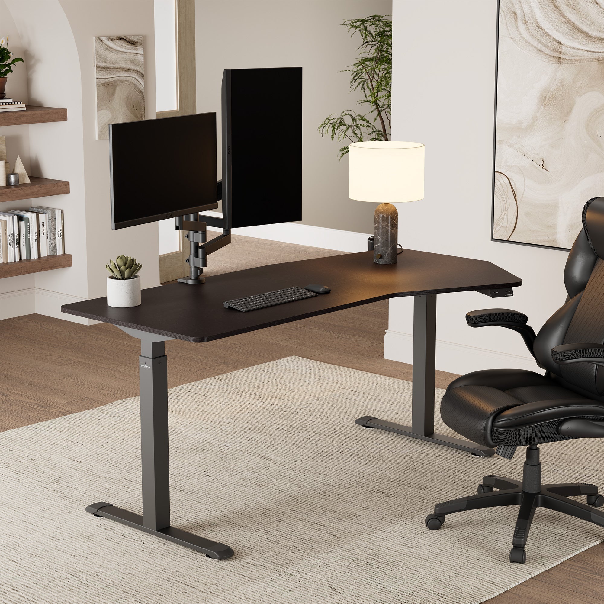 70x29 Unique Shape Office Standing Desk
