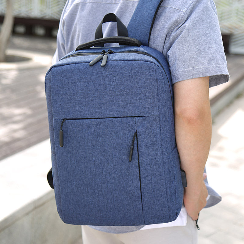Premium Grey Fashion Backpack: Spacious, Durable, & Travel-Friendly – Free Your Hands for Daily Commute-3