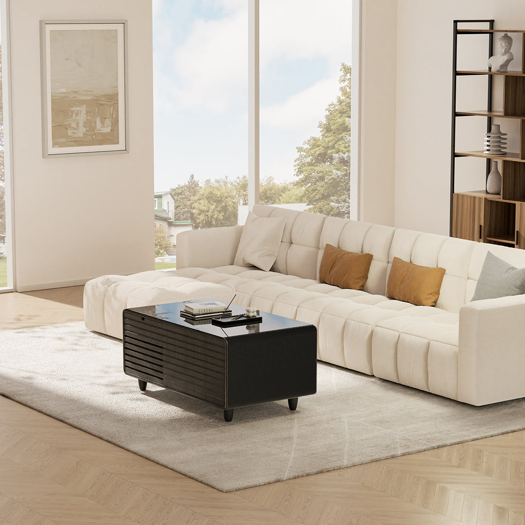 41" Smart Coffee Table with Fridge