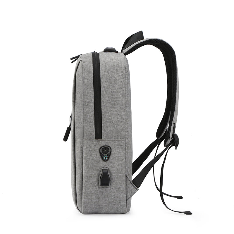 Premium Grey Fashion Backpack: Spacious, Durable, & Travel-Friendly – Free Your Hands for Daily Commute-4