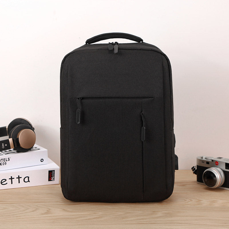 Premium Grey Fashion Backpack: Spacious, Durable, & Travel-Friendly – Free Your Hands for Daily Commute-1